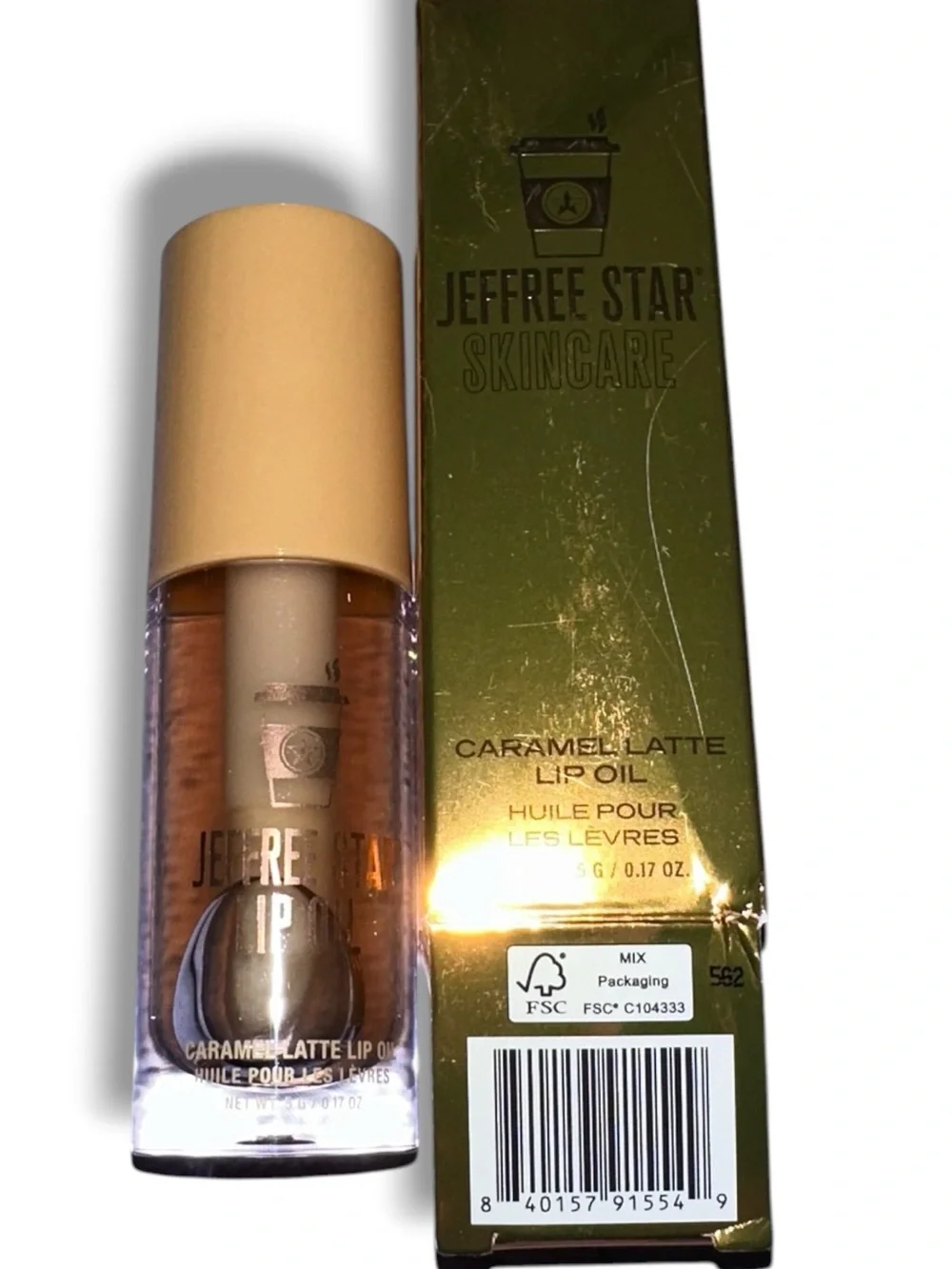 NIB Jeffree Star Skincare Coffee Drip Lip Oil Caramel Latte